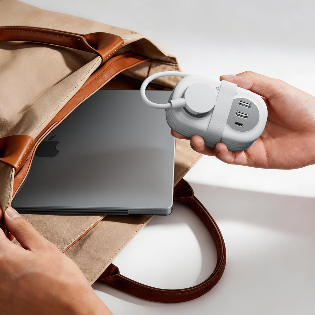 ORICO AP1 ポータブル電源タップ（巻き取り式・5ポート搭載）